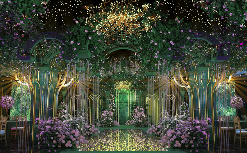 镇海奇妙森林婚礼堂效果展示